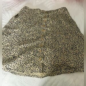 Cheetah print skirt